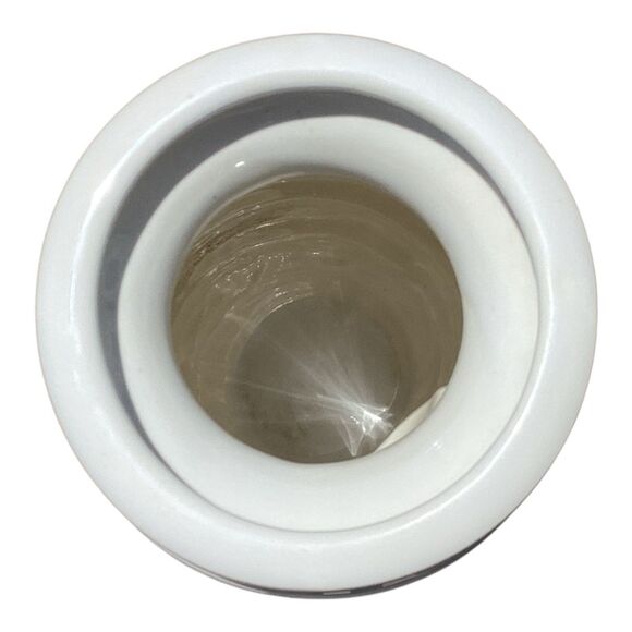 White Haeger Floral Beehive Swirl Vintage Pottery Vase 8in - Picture 6 of 7